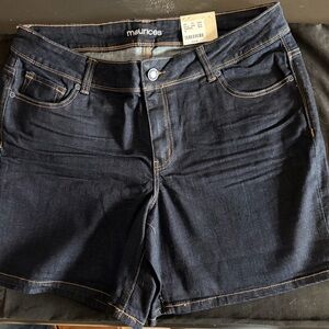 Maurices Dark Indigo Denim Jean Shorts NWT